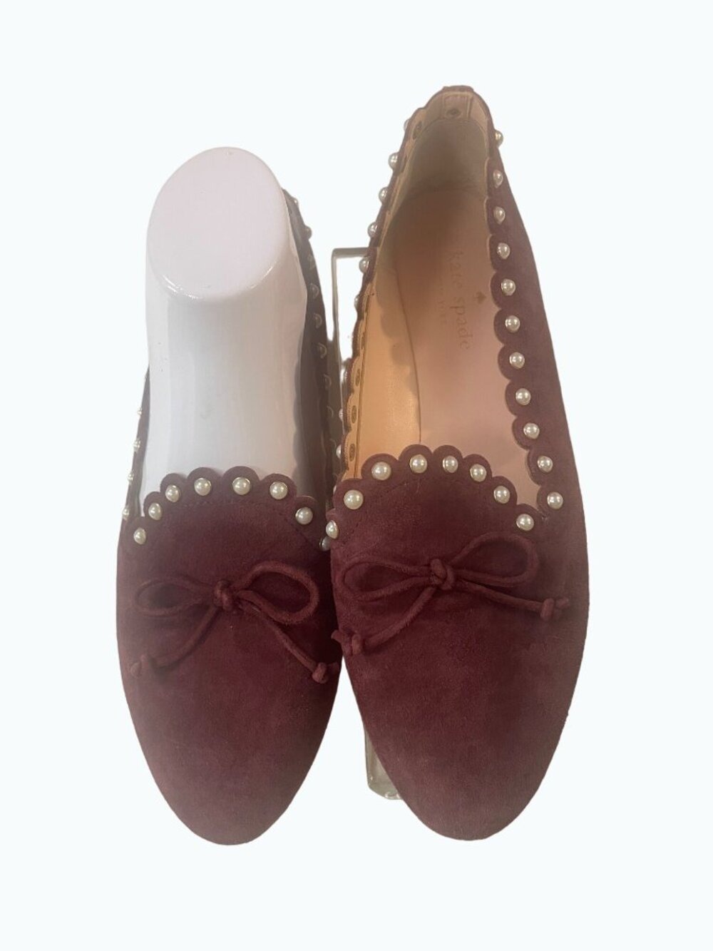 Kate Spade New York Salford Faux Pearl Accents Loafers Size 8M - Picture 2 of 7